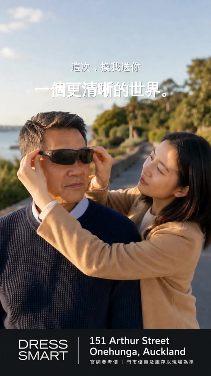 Daughter gives Dad his sunglasses