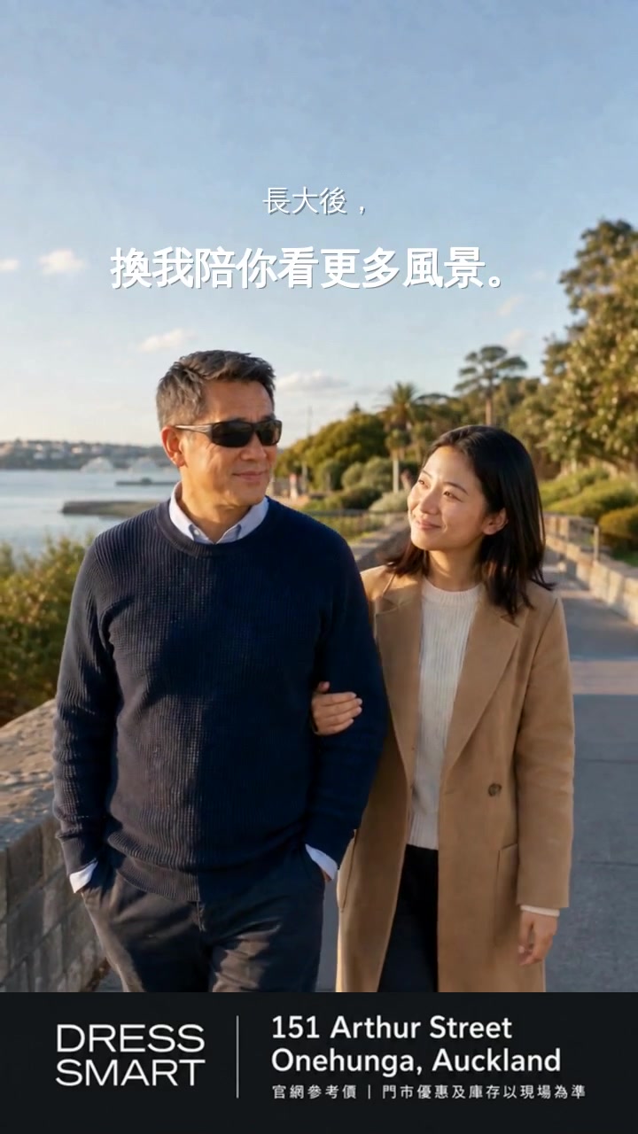 Father and daughter walking together by the sea