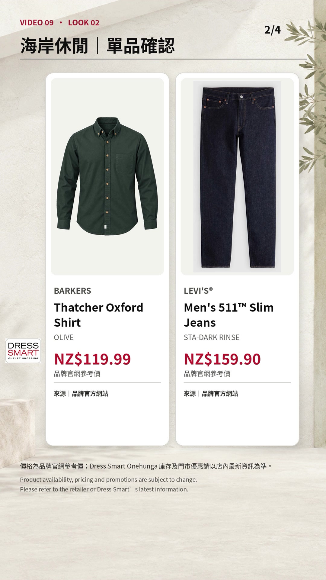 Coastal Weekend product page