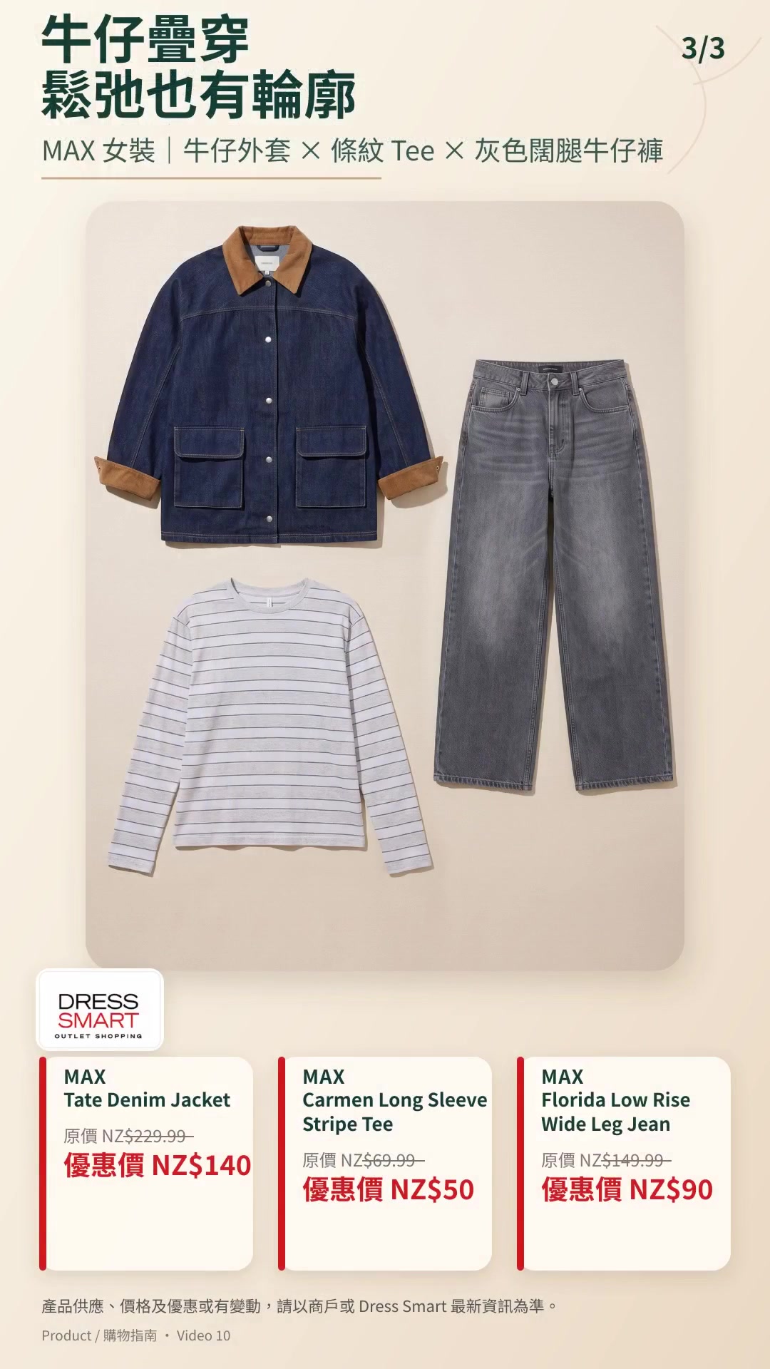 Relaxed Denim product page