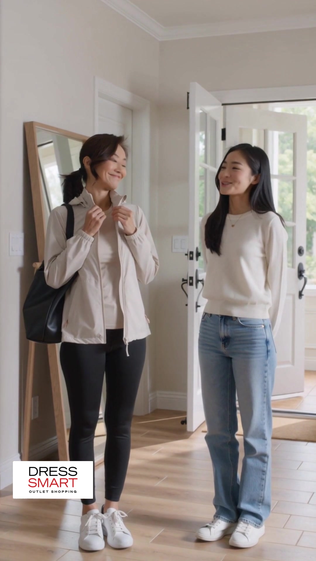 Two women speak in the Video 11 opening